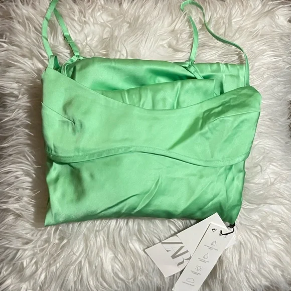 Zara satin effect cut out dress 🤍 - Picture 6 of 7